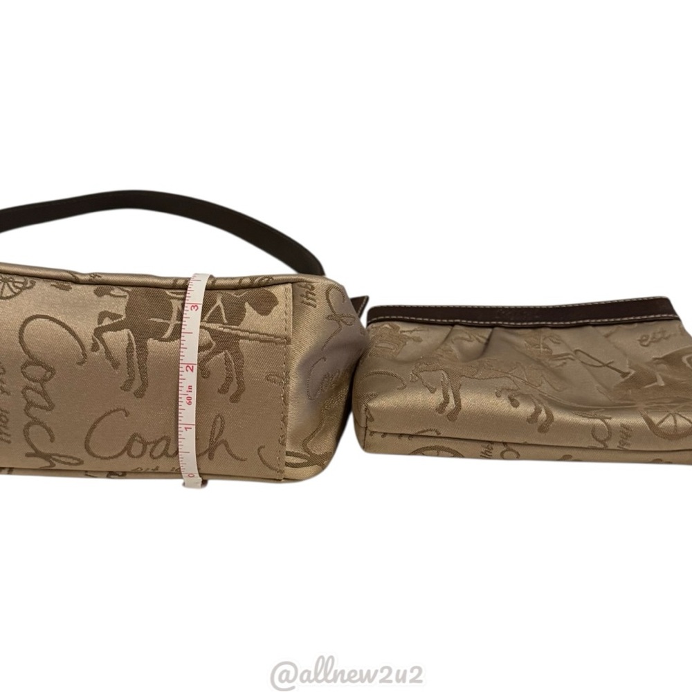 Coach 2 Pc. Set Mini Hobo w/ Matching Wristlet New without tags - Picture 11 of 16
